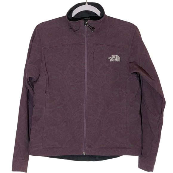 North Face Purple TNF APEX Bionic Full Zip floral pattern Jacket Size P Small - Picture 1 of 9